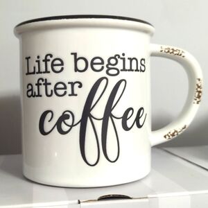 NEW IN BOX SCENTSY BUT FIRST, COFFEE WARMER LIFE BEGINS AFTER COFFEE MUG WARMER